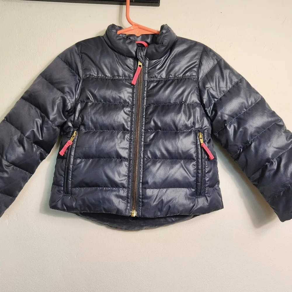 Crewcuts Toddler Down Feathers Gray Jacket With Pick Accents. Size 3T.  #G13